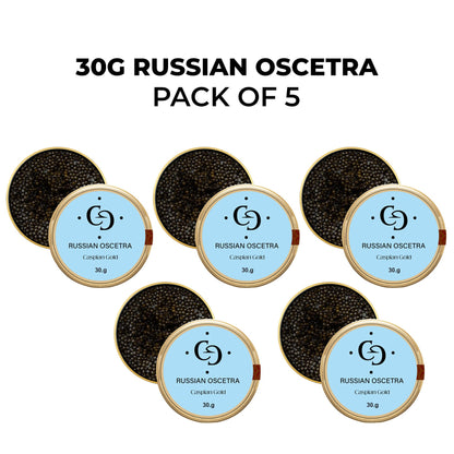 5 x 30gr Russian Oscetra - Caspiar Global